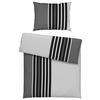 Ágyneműhuzat-garnitúra Anton - fekete/szürke, Konventionell, textil (140/200cm) - Modern Living