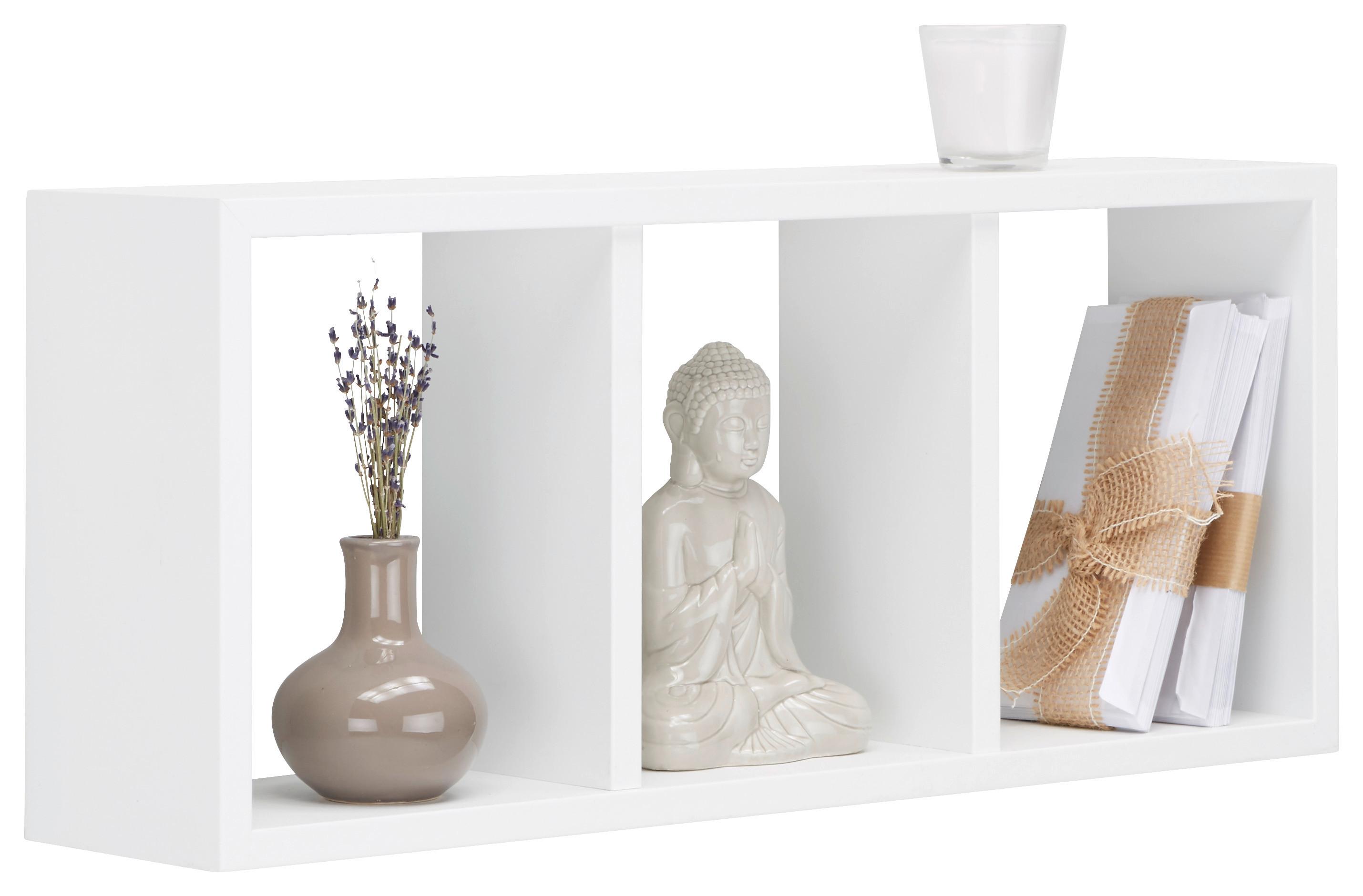 VÄGGHYLLA TRISTANO -SB- - vit, Modern, wellpapp (70/30/15,5cm) - Mömax