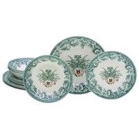 Tafelservice Weihnachten Grün, 12-teilig - Grün, Basics, Keramik - Creatable