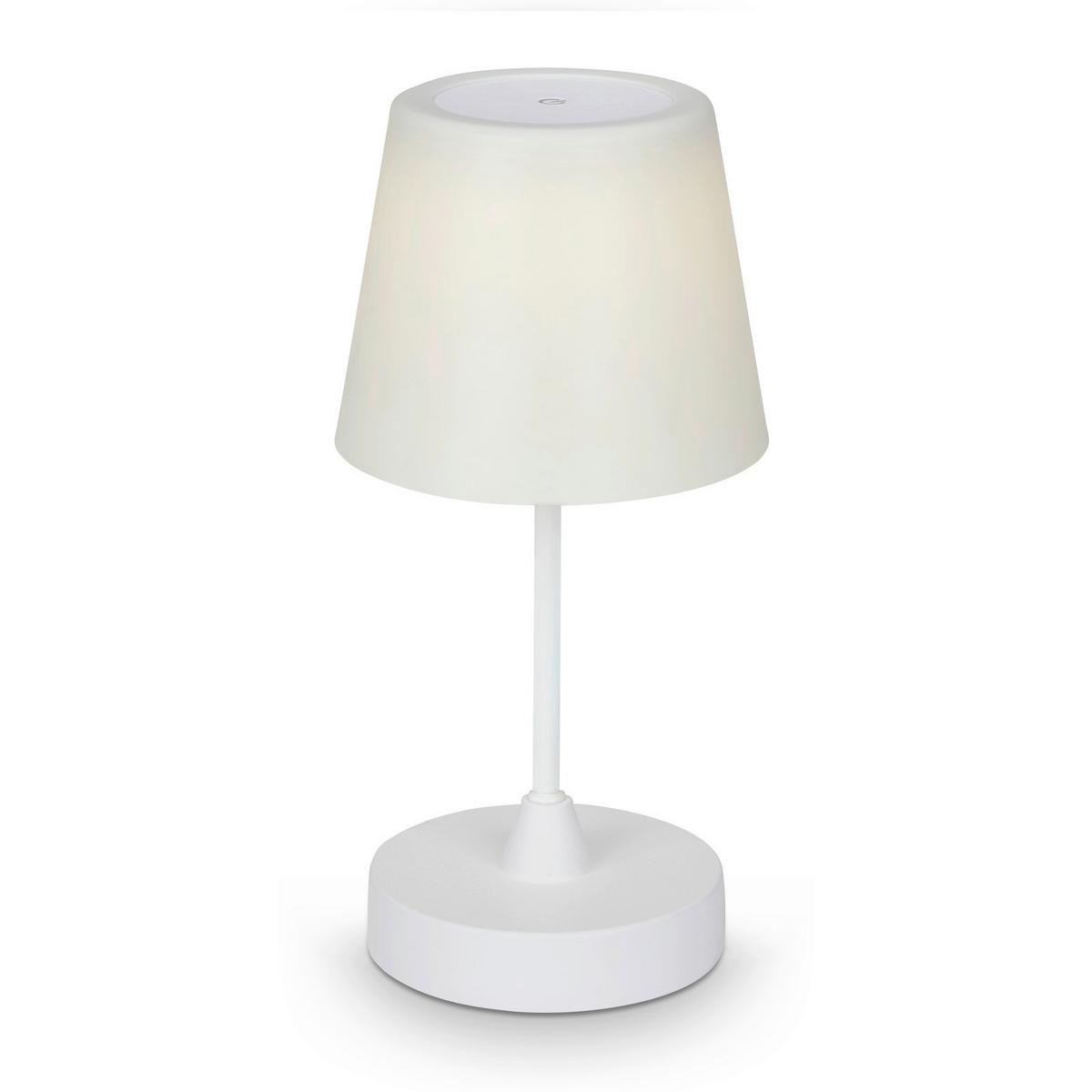 Akku-Tischleuchte Campi Weiß max. 3 Watt - Weiß, Basics, Kunststoff (30/14,5cm) - Briloner