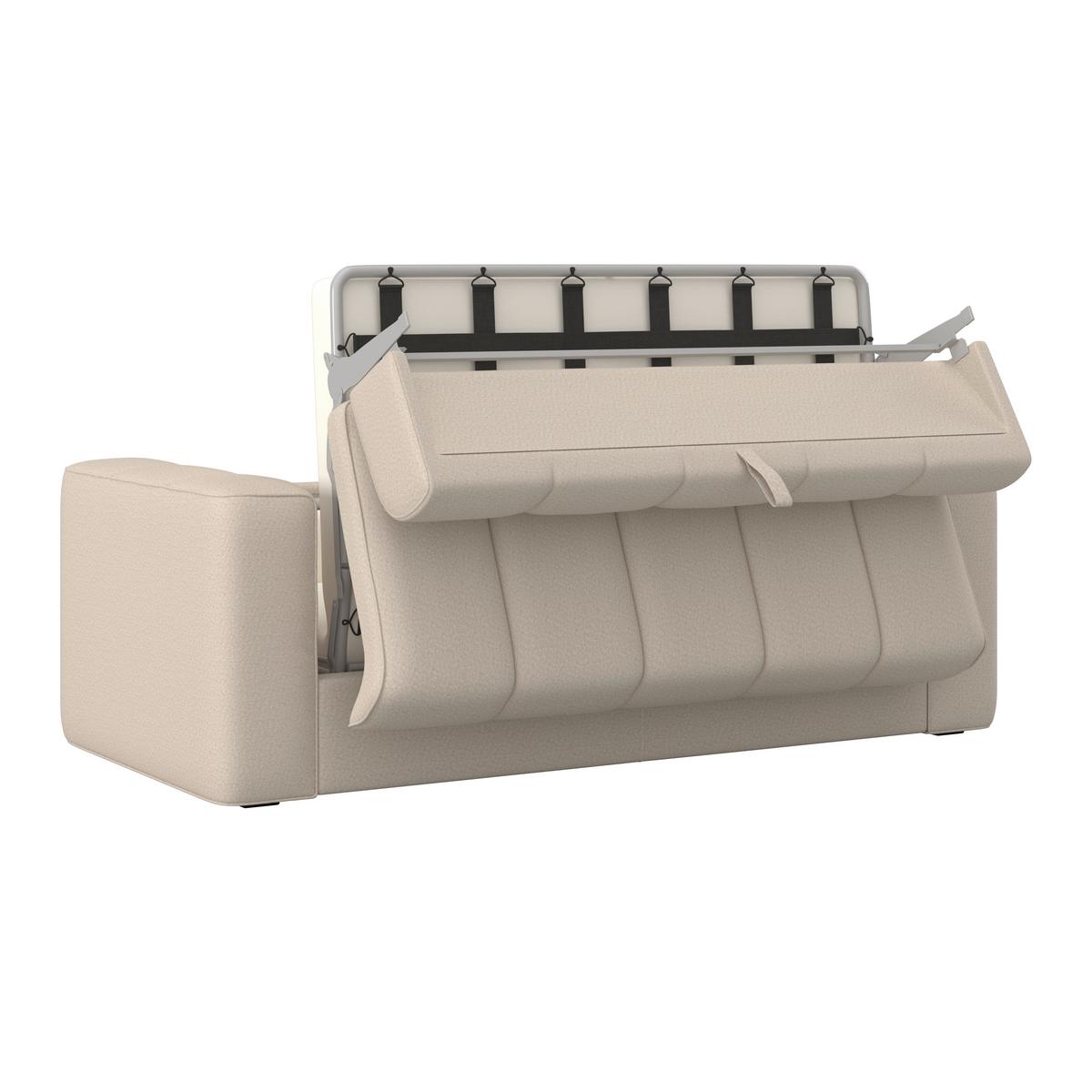 Trosjed Miranda - bež/crna, Moderno, drvni materijal/drvo (207/71/98cm) - Bessagi Home