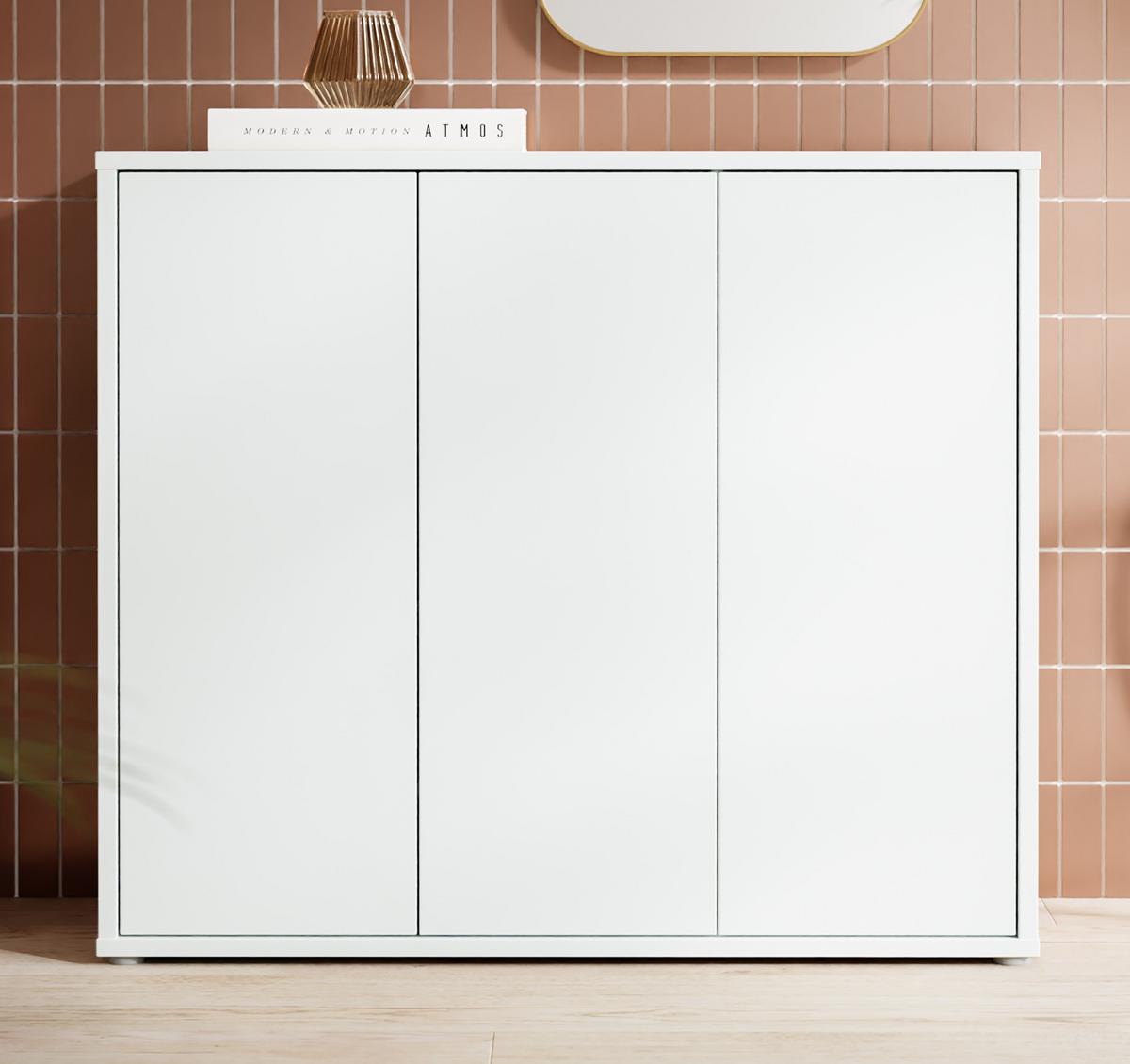 SZAFKA NA BUTY ALICE SPRINGS - jasnoszary/szary, Modern, materiał drewnopochodny (109,2/99,1/34,9cm) - Xora