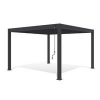 Pavillon Deluxe ca. 400x255x400 cm Anthrazit - Anthrazit, Basics, Metall (400/255/400cm) - WEIDE