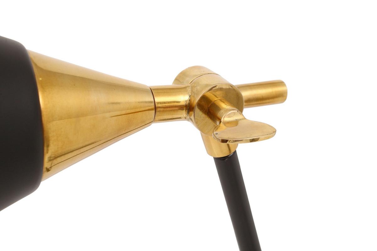 Stehleuchte Nt27h-Gld - Goldfarben/Schwarz, Design, Kunststoff/Stein (23/76/32cm) - Kayoom