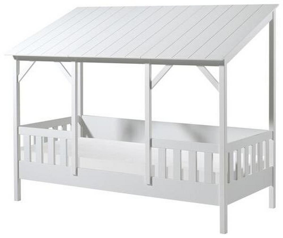 HAUSBETT Housebed 90x200 cm Weiß - Weiß, KONVENTIONELL, Holzwerkstoff (90/200cm) - MID.YOU