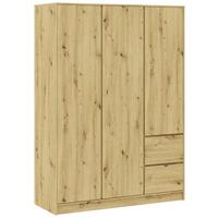 Kleiderschrank Basit Eiche Artisan - Eiche Artisan, KONVENTIONELL, Holzwerkstoff (147/206/57cm) - Mömax