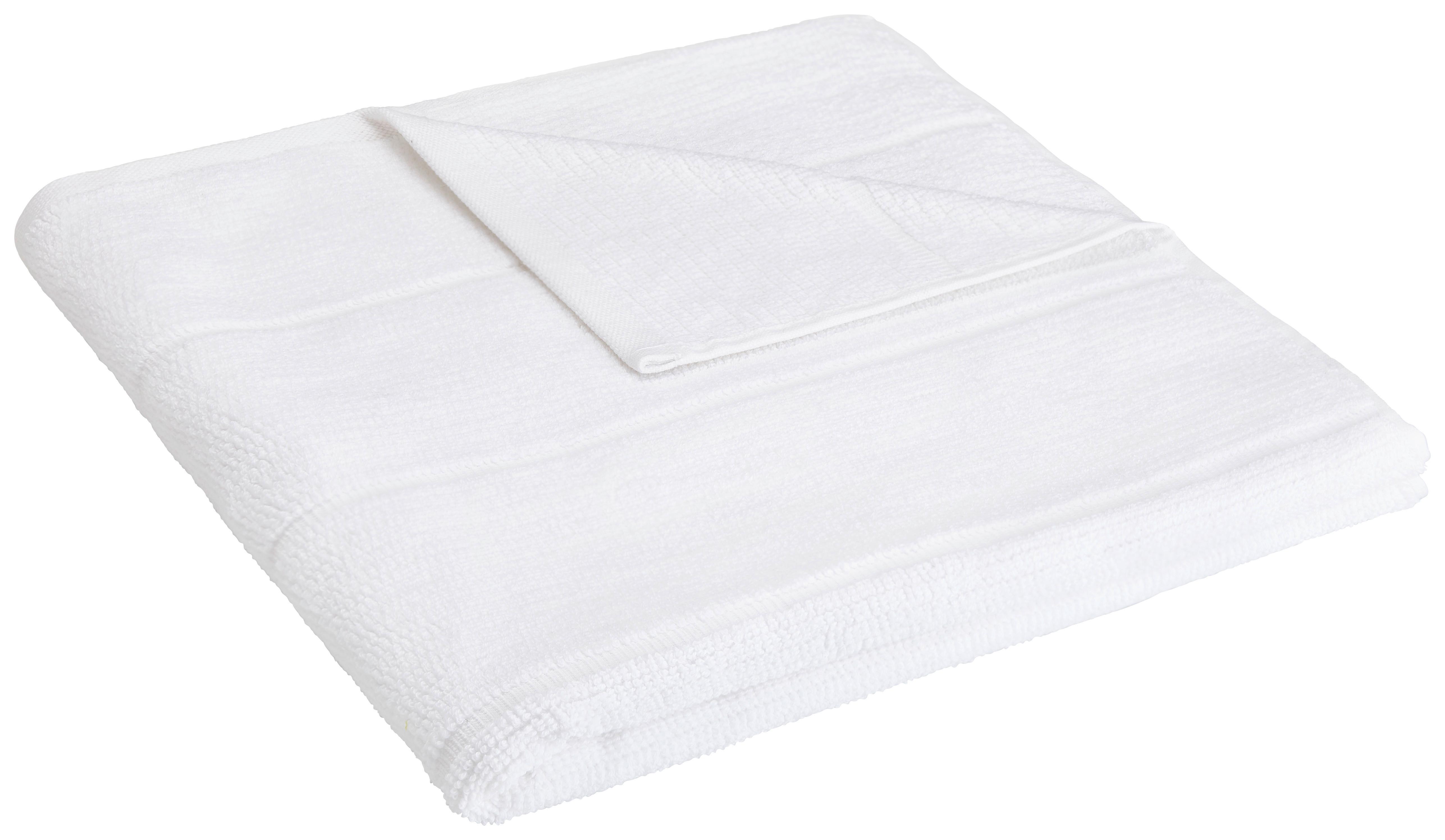 Duschtuch Anna in Weiß ca. 70x140cm - Weiß, Textil (70/140cm) - Modern Living