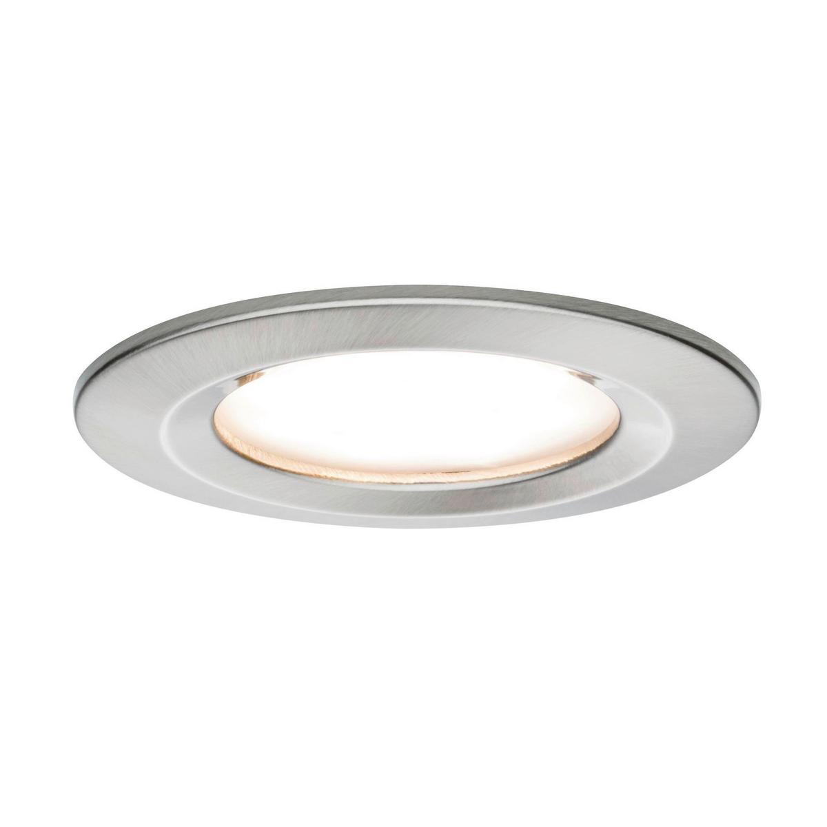 Deckenleuchte Nova max. 6,5 Watt, 3-teilig - Alufarben, Basics, Metall (8,4cm) - Paulmann