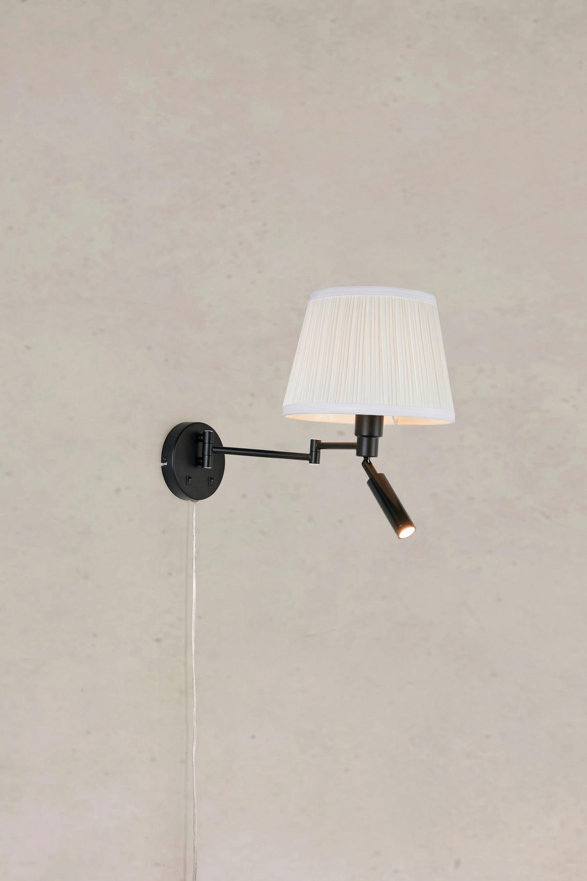 Wandleuchte Pivot Wall max. 60 Watt - Schwarz, Design, Metall (42,5/25/32cm) - Markslöjd