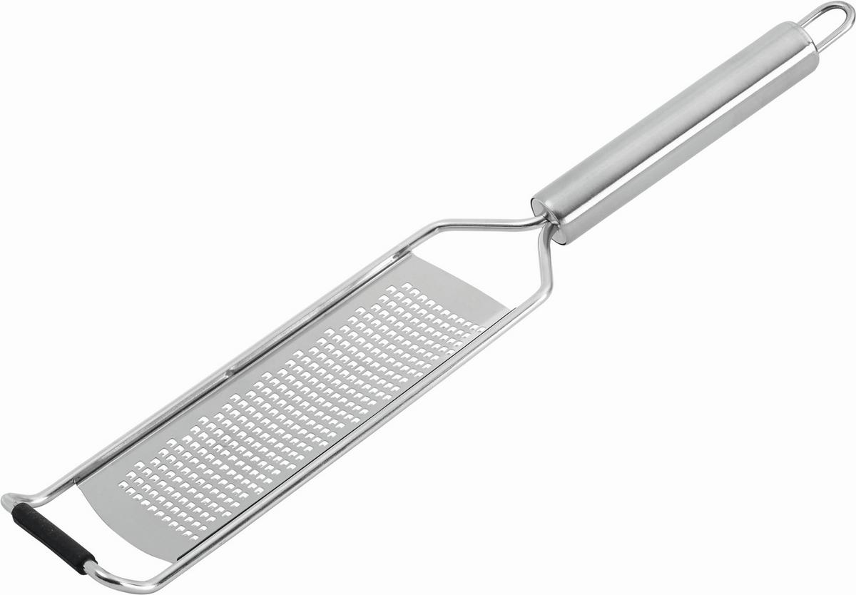 Küchenreibe Dani aus Edelstahl - Edelstahlfarben, KONVENTIONELL, Metall (7,5/30,5cm) - Modern Living