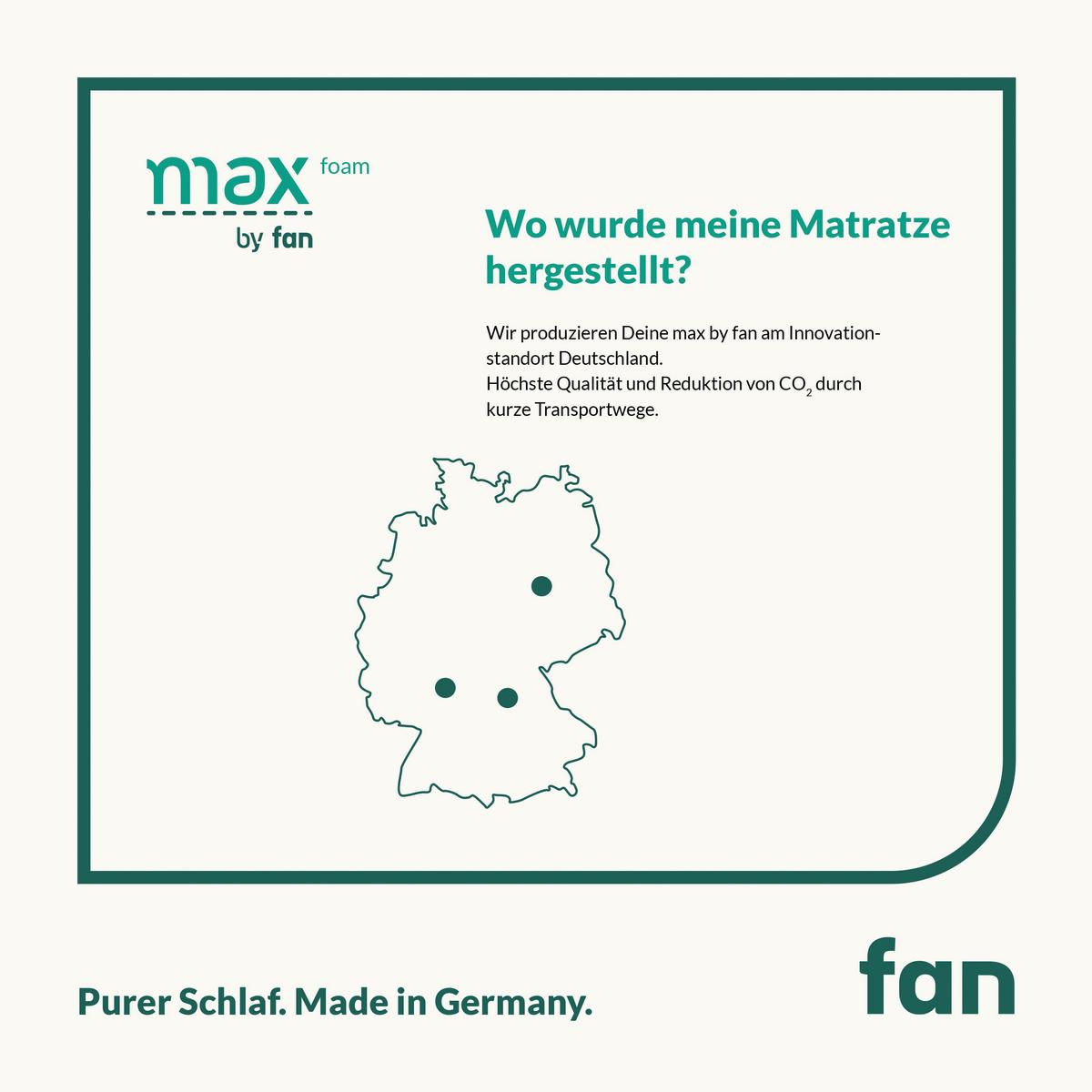 MATERAC Z PIANKI KOMFORT MAX FOAM - biały, Konventionell, tkanina (80/200cm) - FAN