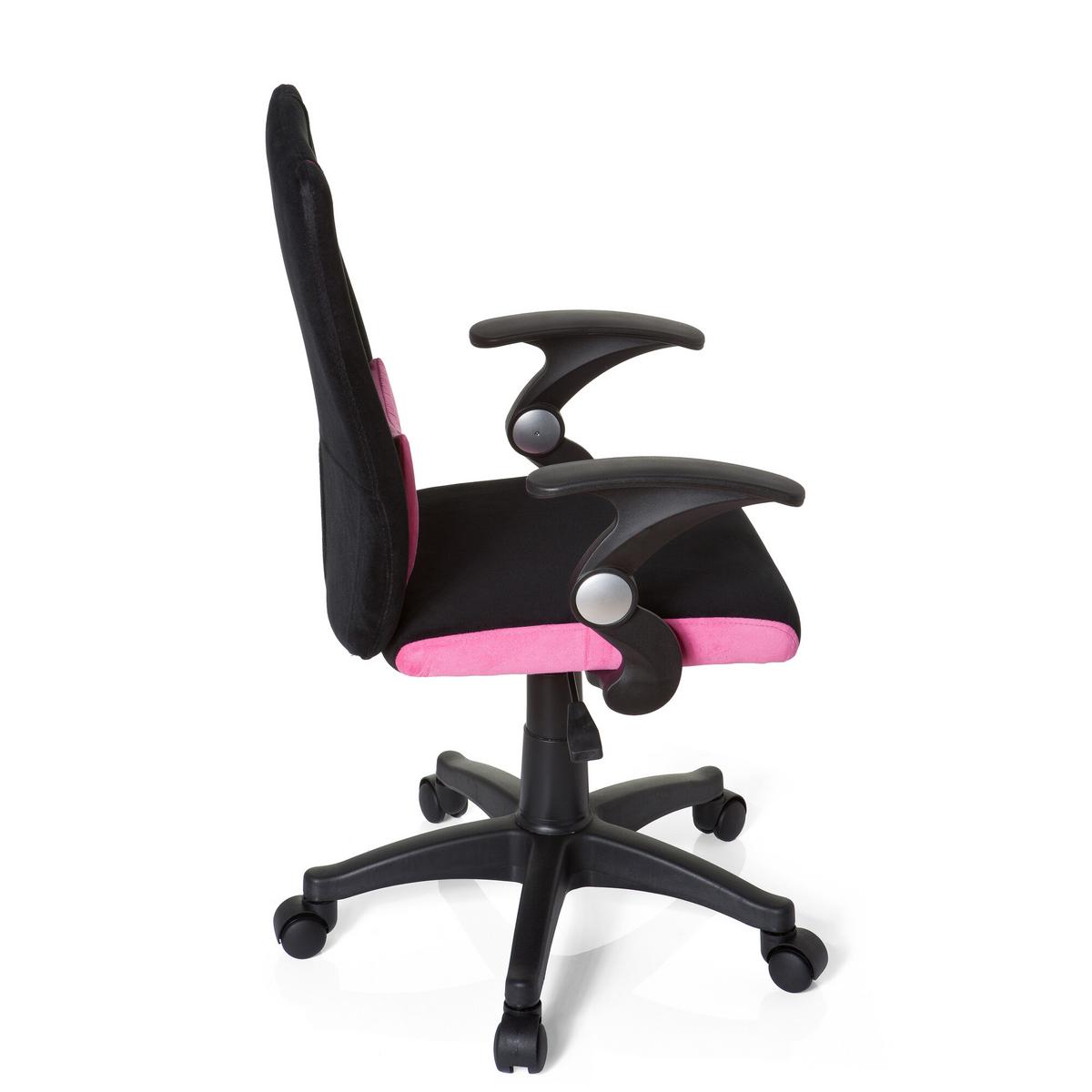 Mladinski Vrtljivi Stol Kiddy Pro Al, Črna, Roza - pink/črna, Basics, umetna masa (50/87-97/40cm) - MID.YOU
