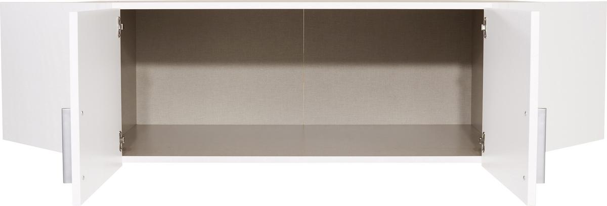 Nastavak Ormara Celle - bijela/bijela visoki sjaj, Moderno, drvni materijal/plastika (117/39/117cm) - Modern Living