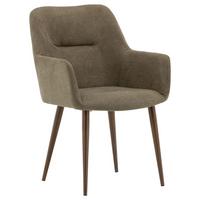 Stuhl-Set Tomorrow ca. 60x90 cm Braungrau - Dunkelgrau/Braun, Design, Textil/Metall (60/90/62cm) - Livetastic