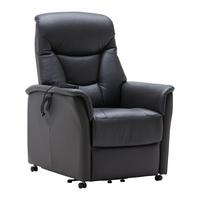Relaxsessel Comfort in Anthrazit - Anthrazit, MODERN, Leder (80/110/86cm) - Premium Living
