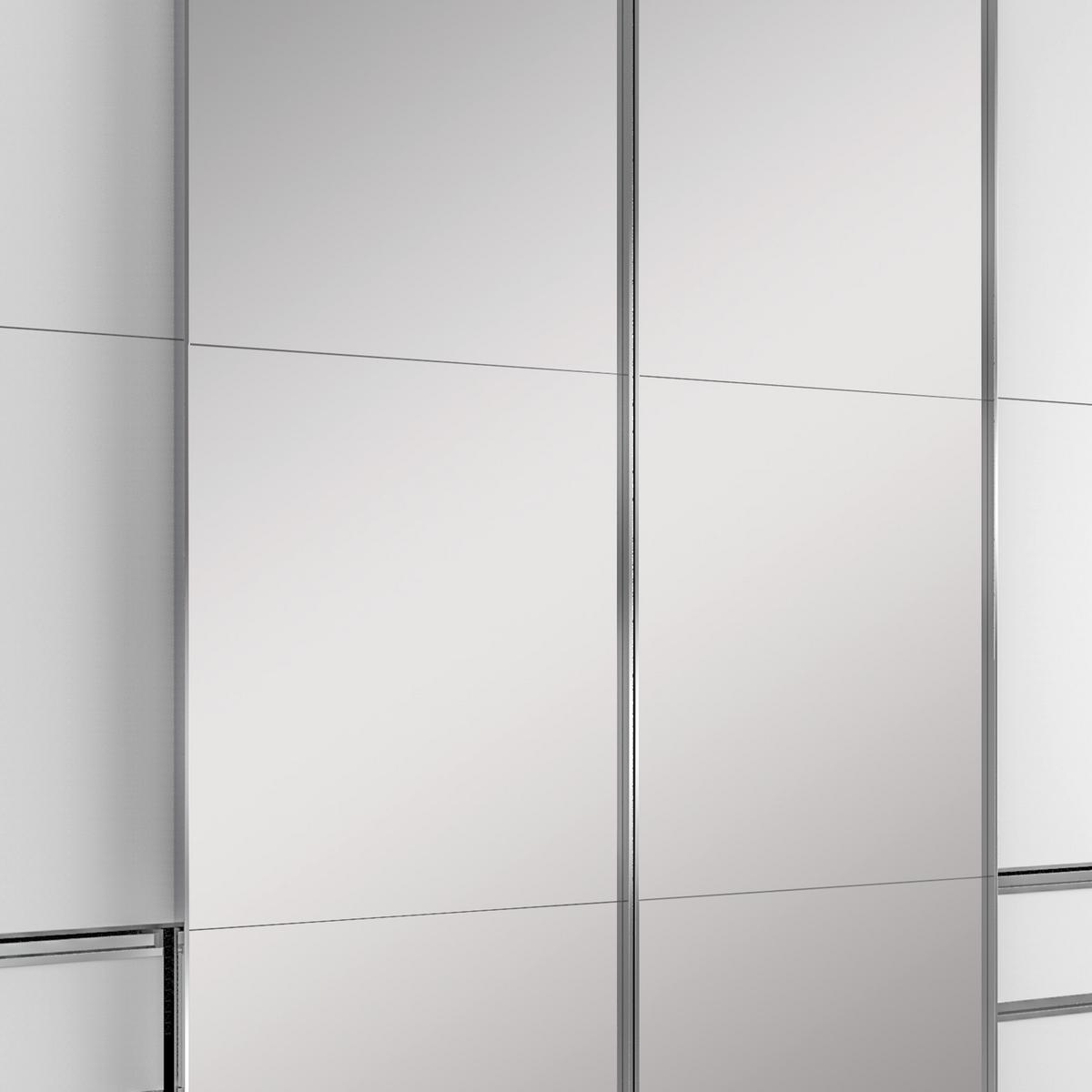 Ormar S Kliznim Vratima Level 36a - bijela/boje kroma, Moderno, staklo/drvni materijal (300/216/65cm) - Modern Living