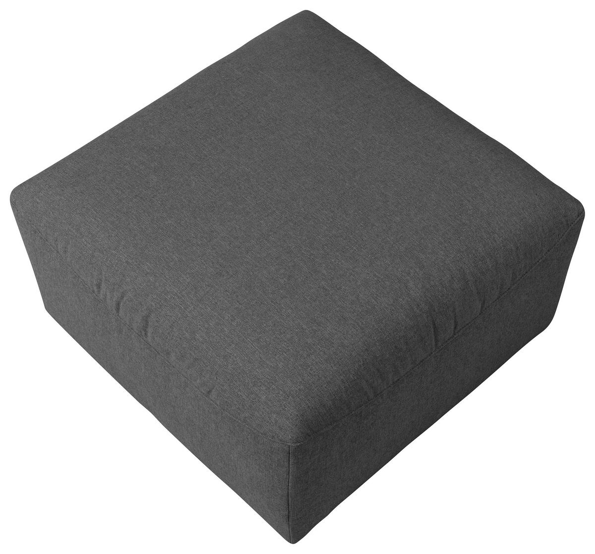 HOCKER LENA - Anthrazit, Design, Kunststoff/Textil (75/45/75cm) - Max Winzer