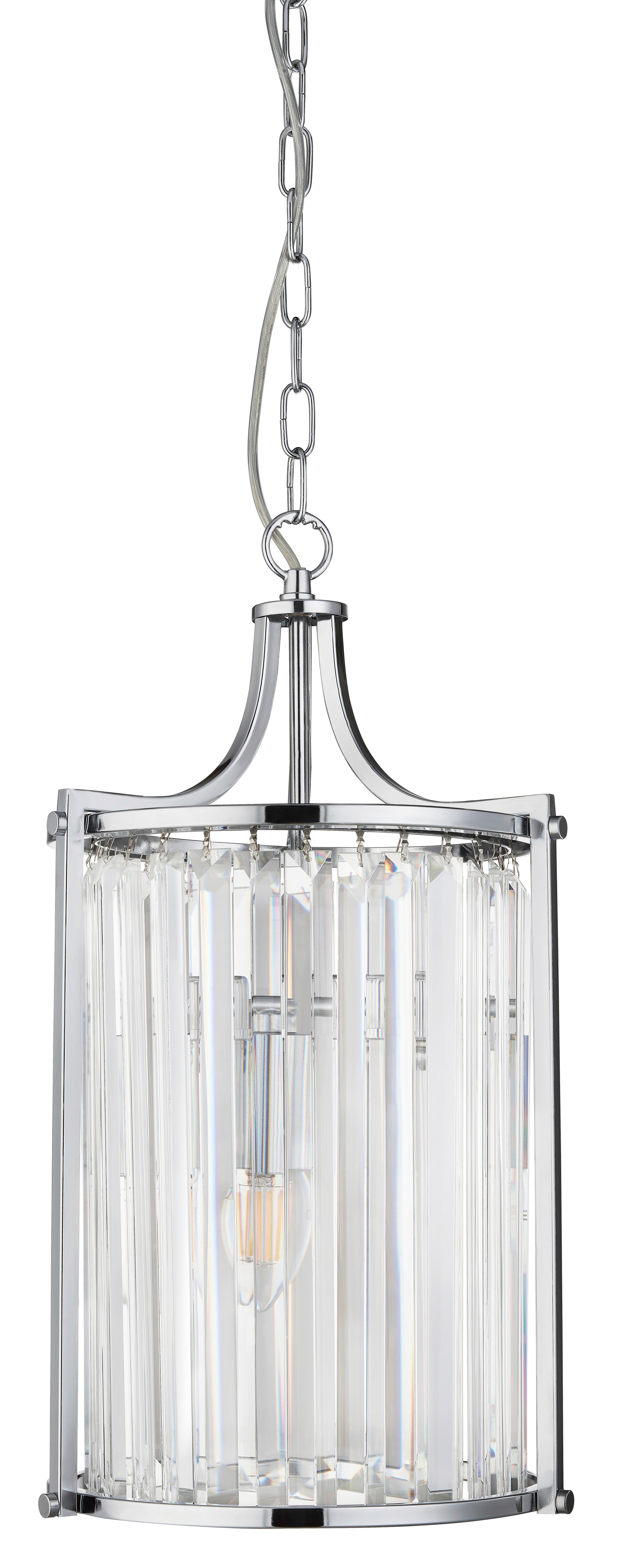 Kristály Függőlámpa Victoria 8092-2cc - krómszínű, Design, üveg/fém (26/150cm)