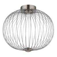 LED-DECKENLEUCHTE 15652D1N - Nickelfarben, Design, Metall (50/45cm)
