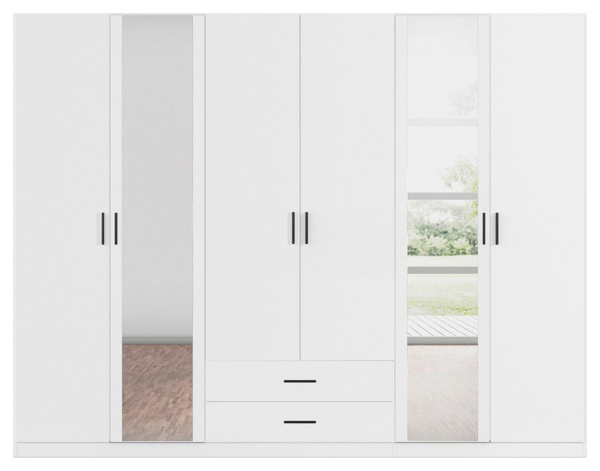DULAP USI ROTATIVE DESPINA - alb, Konventionell, material pe bază de lemn (271/210/54cm)