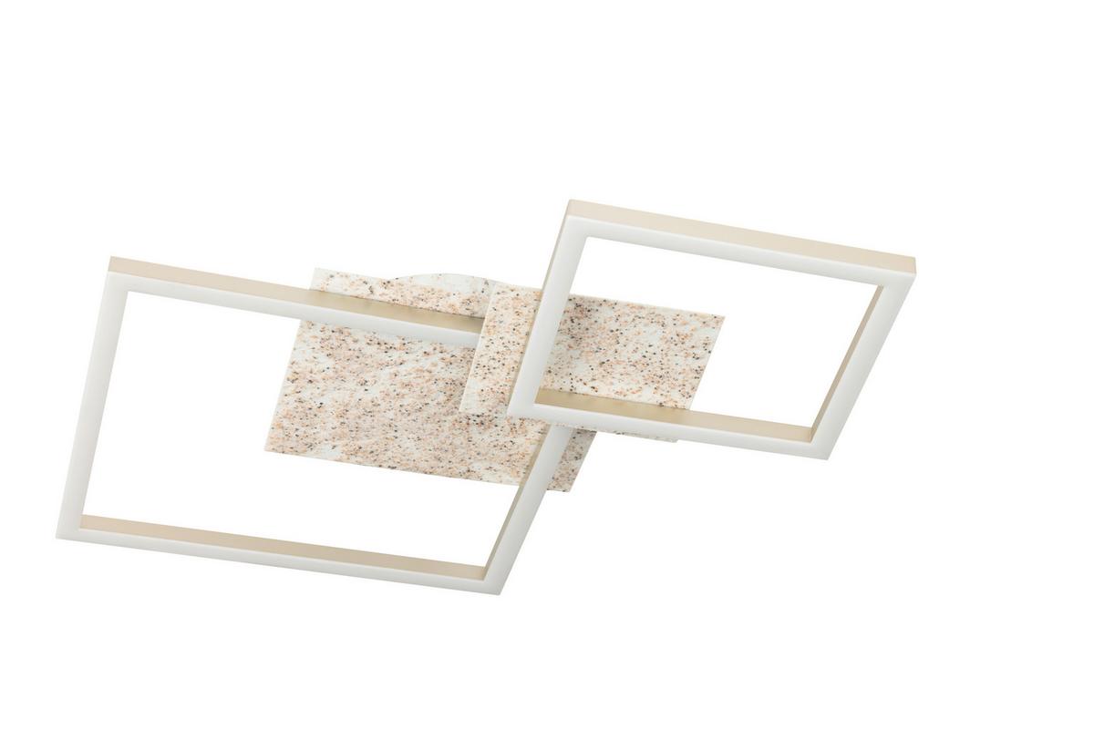 LED-Deckenleuchte Cristiano Champagnerfarben max. 24 Watt - Champagner, Basics, Kunststoff/Metall (70/47/6,8cm)