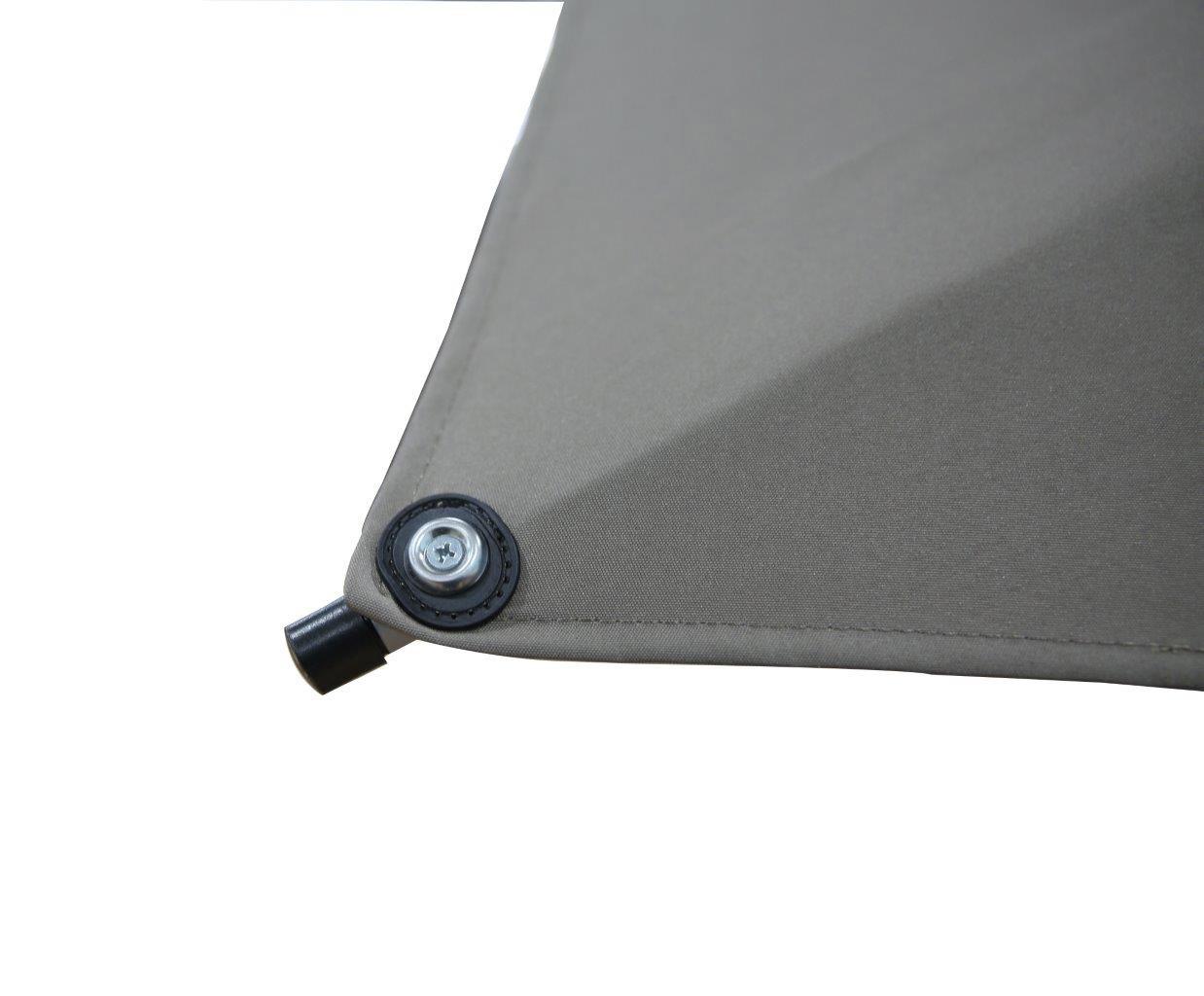 SONNENSCHIRM LYON TAUPE - Taupe/Grau, Basics, Textil/Metall (300/200/250cm)