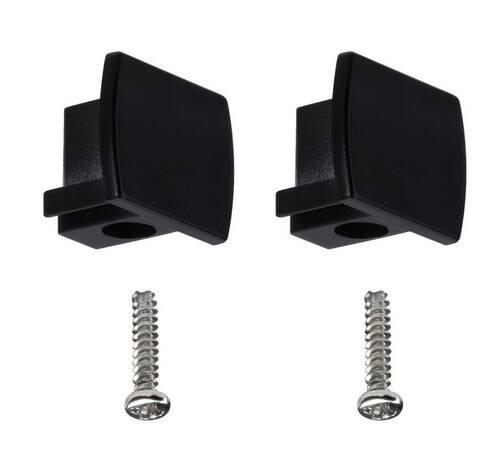 Schienensystem-Endkappe Urail in Schwarz - Schwarz, Design, Kunststoff (1,3/1,8/2,1cm) - Paulmann