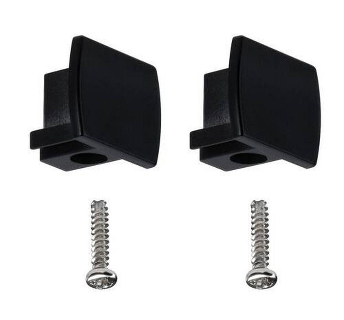 Schienensystem-Endkappe Urail in Schwarz - Schwarz, Design, Kunststoff (1,3/1,8/2,1cm) - Paulmann