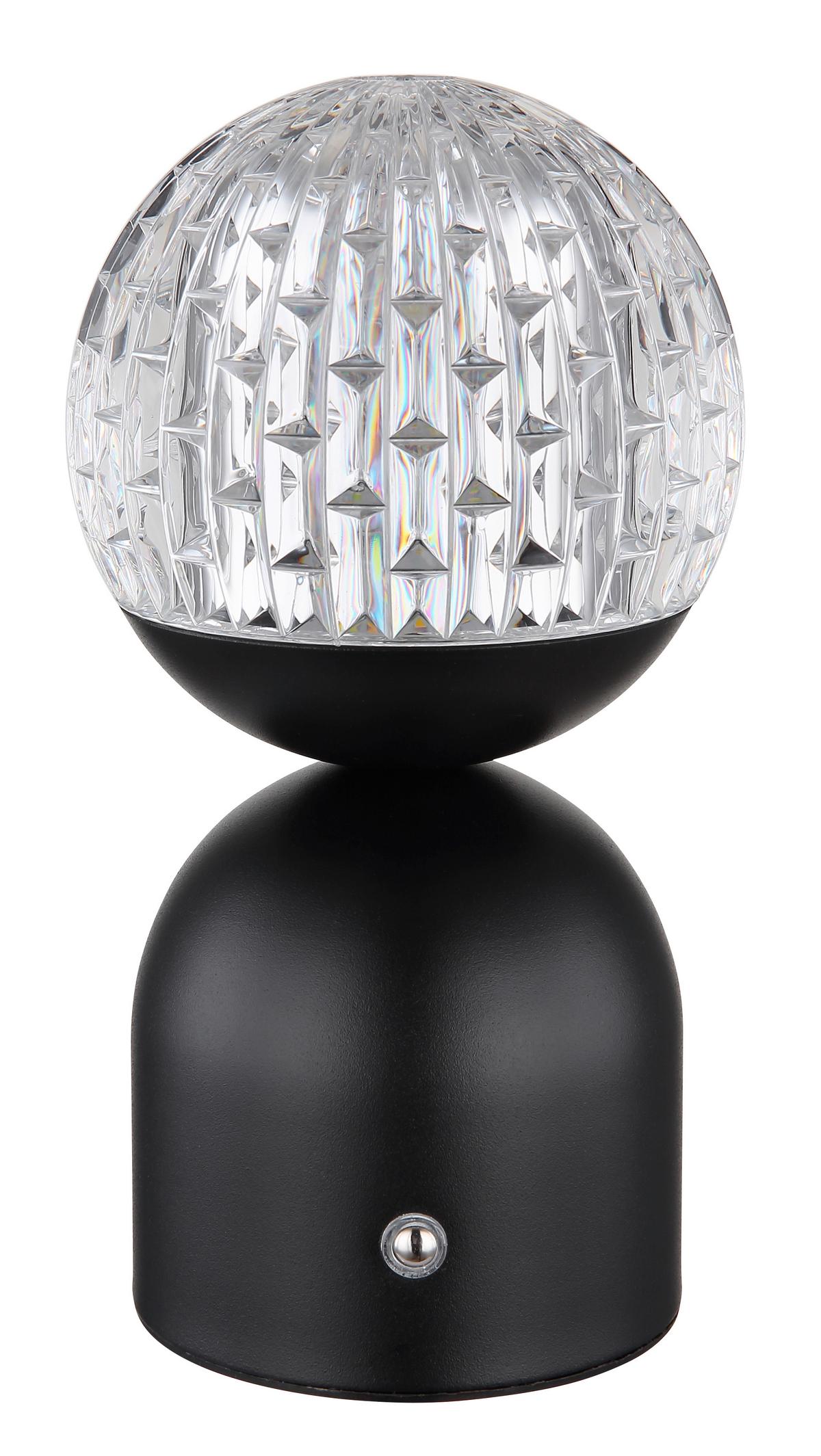 AKKU-TISCHLEUCHTE 21007S - Klar/Weiss, Basics, Kunststoff/Metall (10,5/20cm) - Globo