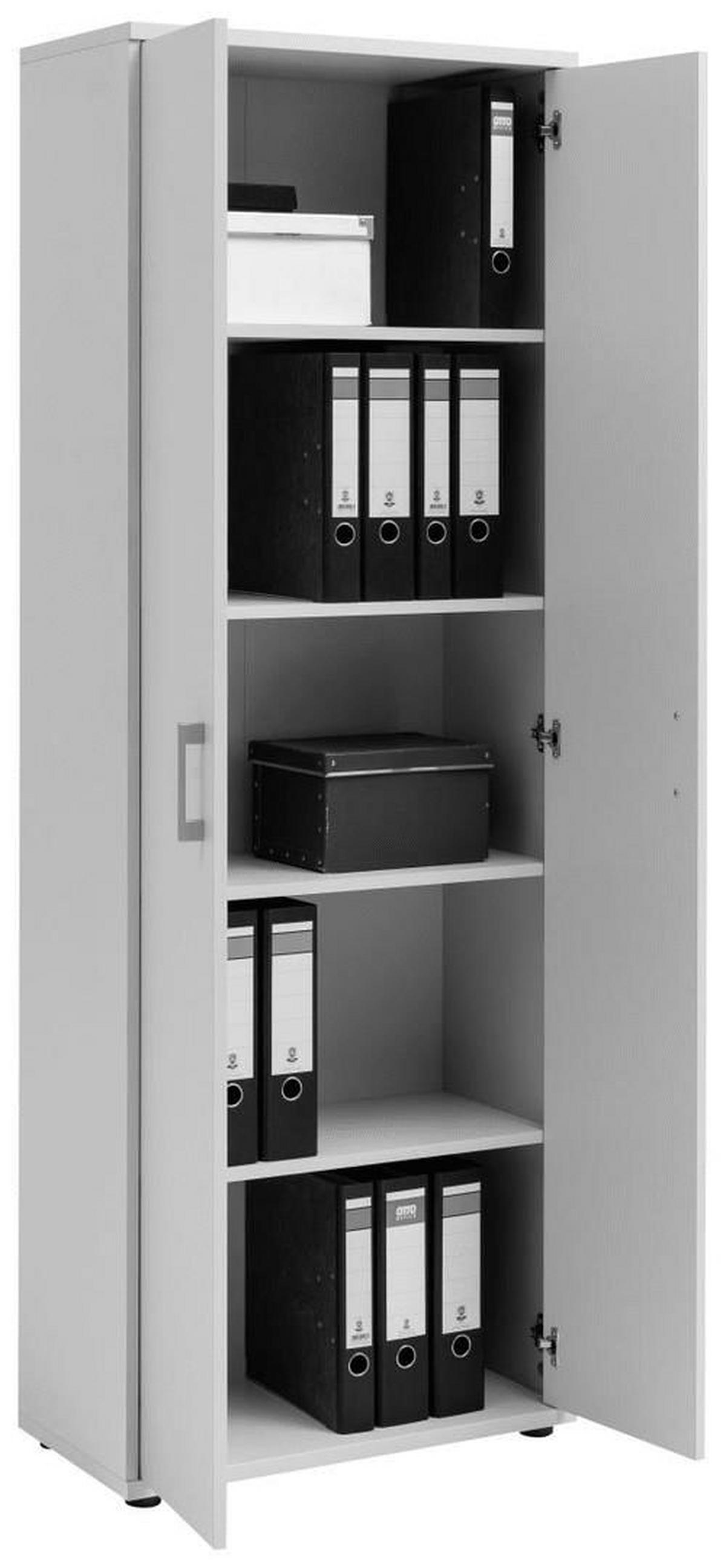 Aktenschrank Serie 200 Weiß - Weiß, Basics, Holzwerkstoff (65,1/182,4/34,5cm) - MID.YOU
