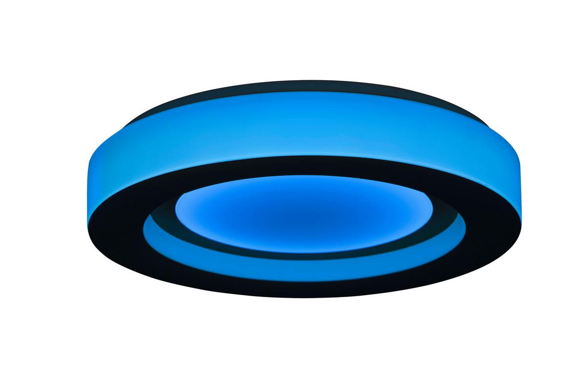 LAMPA SUFITOWA LED SEMRA - czarny, Modern, tworzywo sztuczne/metal (50/8cm) - Bessagi Home