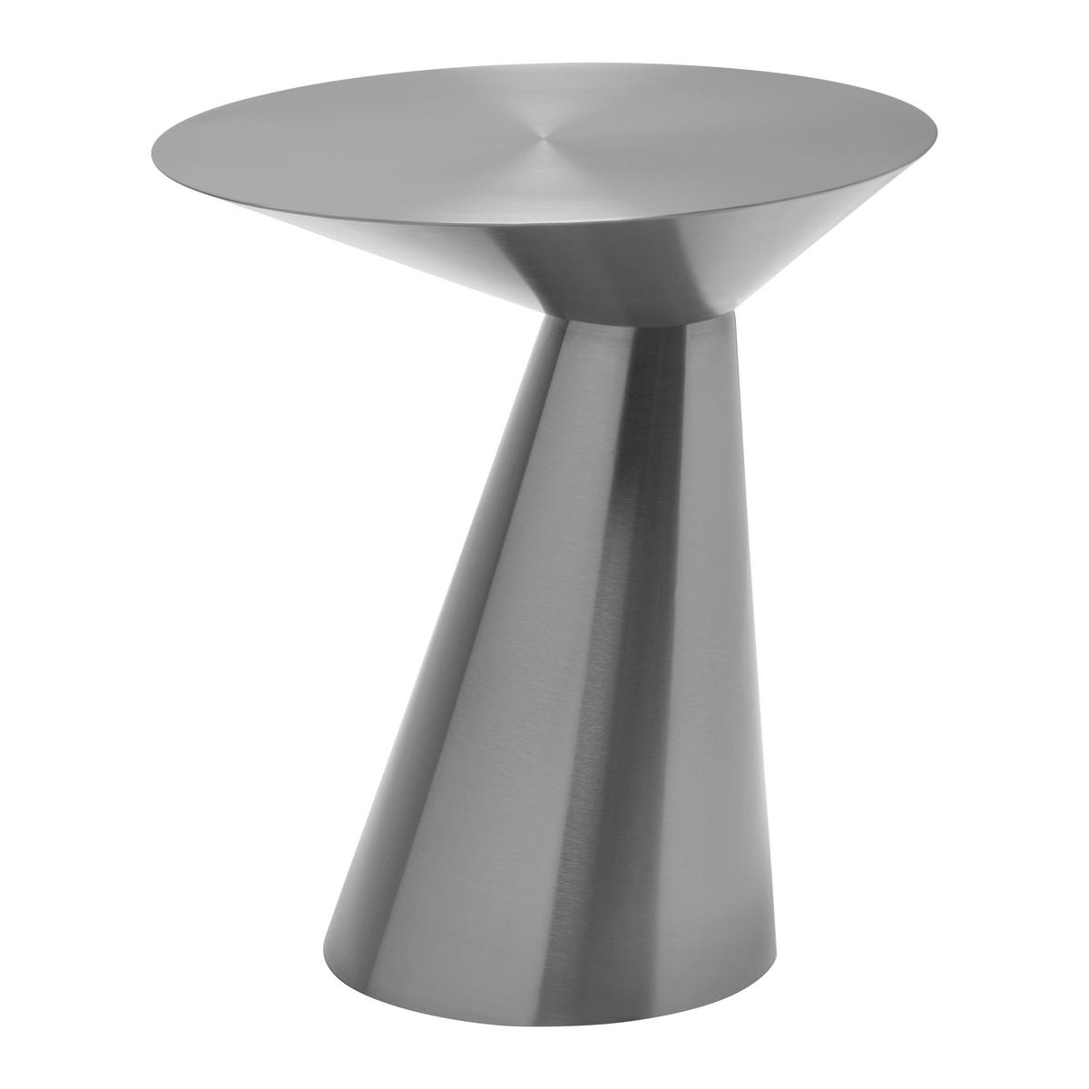 Masă auxiliară KACY -TREND- - negru cromat, Romantik / Landhaus, metal (50/54.5/50cm) - Premium Living