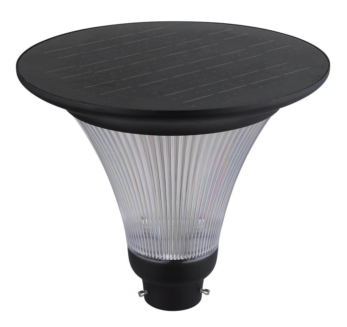 Solarleuchte 36911  Solar - Klar/Schwarz, Design, Glas/Kunststoff (42,5/336cm) - Globo