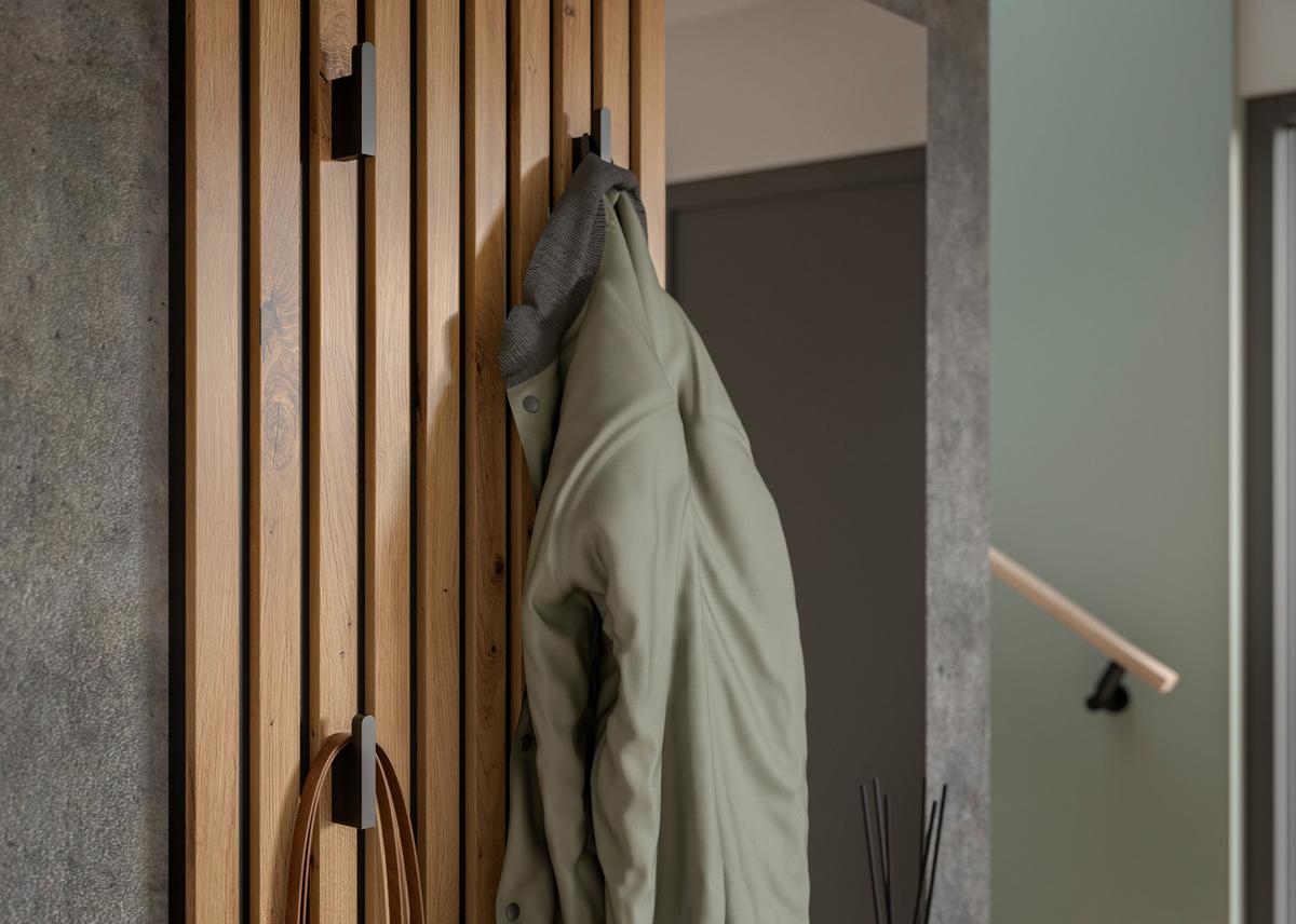 PRZEDPOKÓJ SIMPLE - biały/dąb artisan, Design, materiał drewnopochodny/szkło (88/195/35cm) - Xora