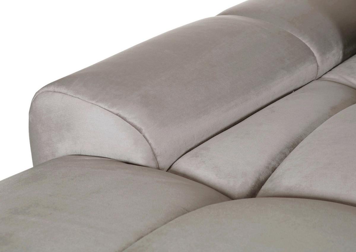 NAROŻNIK YANIS - jasnoszary/czarny, Modern, metal/tkanina (183/312cm) - Mömax