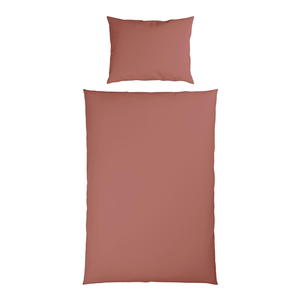 Bettwäsche Stone Washed Uni ca. 140x200cm - Dunkelrosa, Textil (140/200cm) - Mömax