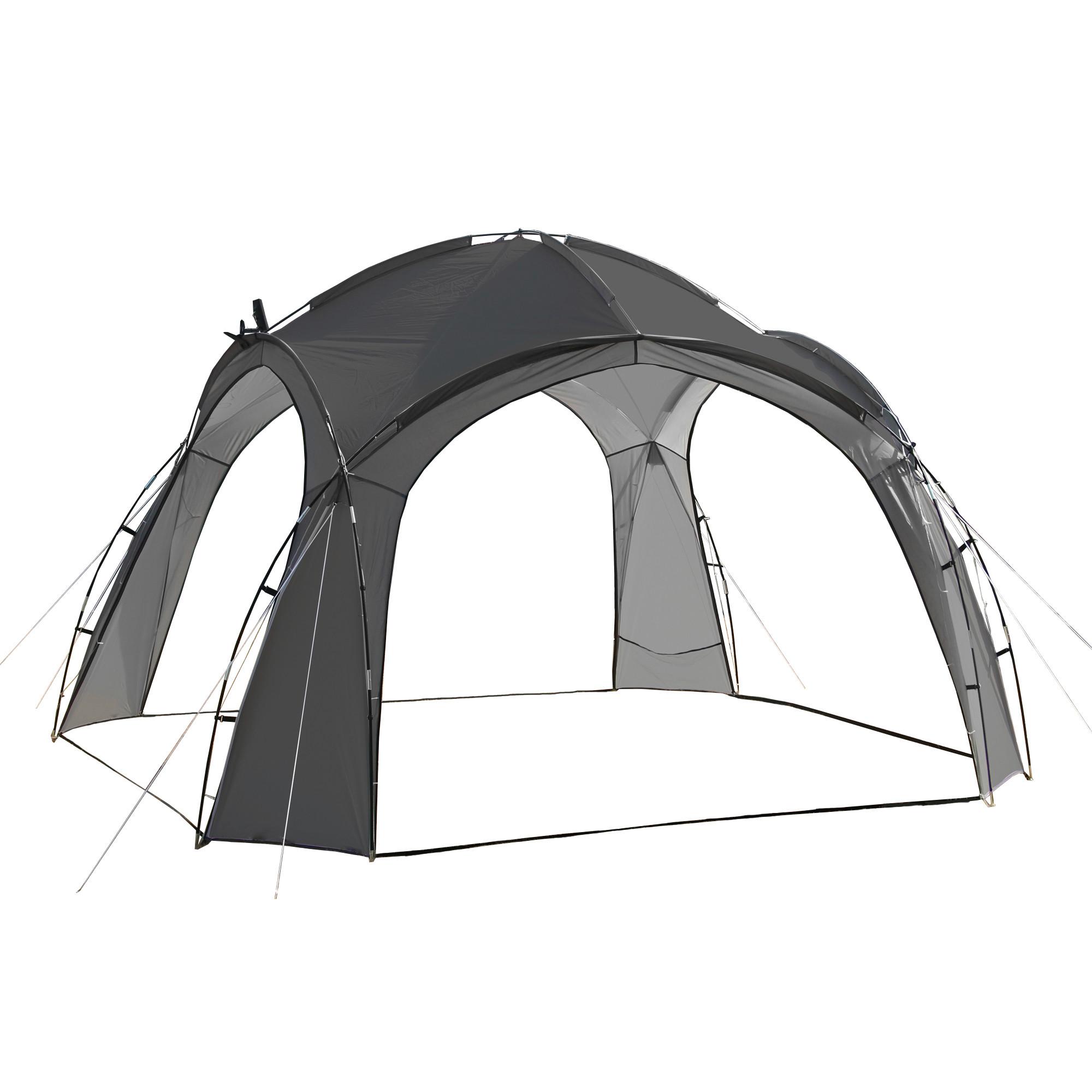 Pavillon Ticino ca. 350x230x350 cm Schwarz - MODERN (350/230/350cm) - Gardenson