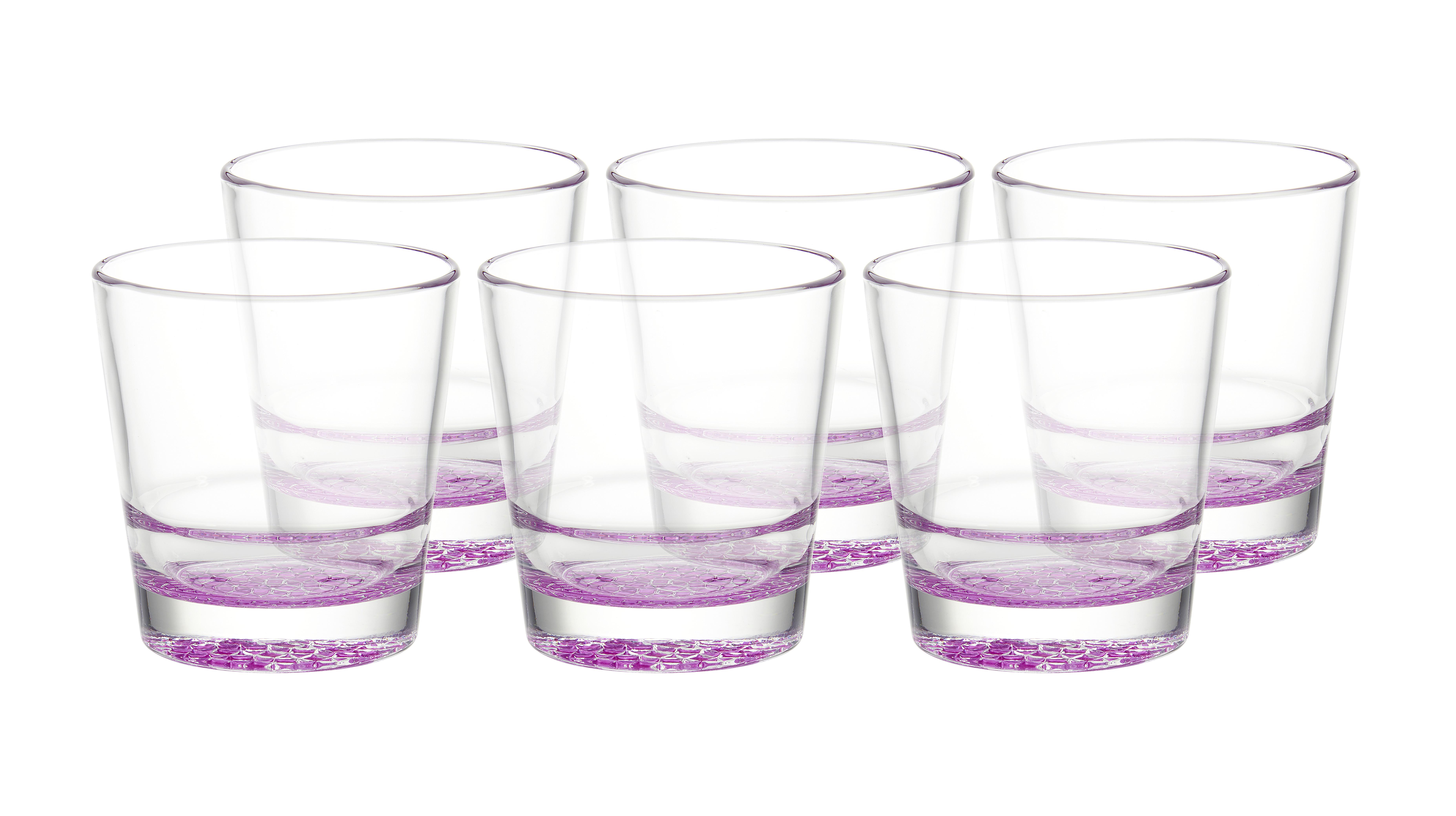 Gläserset Adorno in Rosa, 6-teilig - Pink, MODERN, Glas (400ml) - Bessagi Home