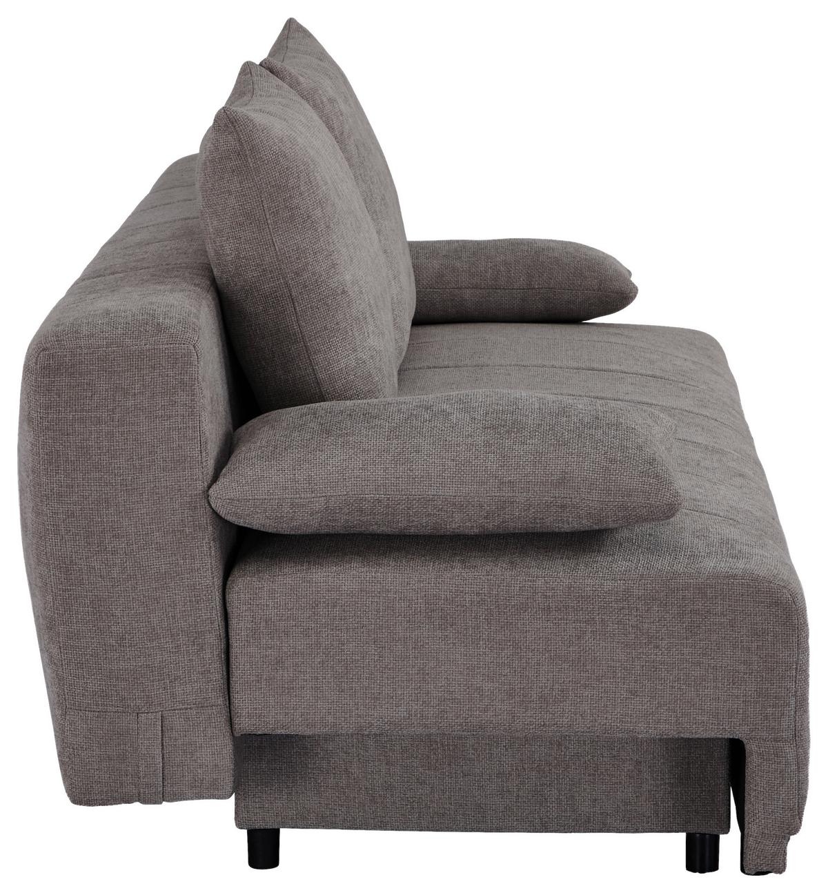 Sofa Daisy - sivo-braon/braon, Moderno, drvo/tekstil (194/89/87cm) - Mömax