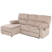 Sedežna Garnitura Boston, Rjava, Leva - črna/bež, Basics, kovina/umetna masa (159/216cm) - P & B
