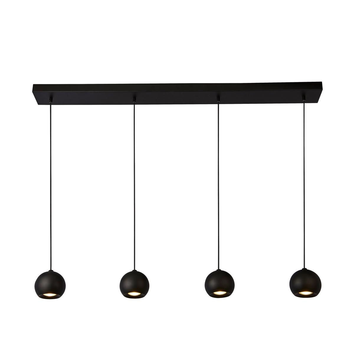 Függeszték 1014-4bk - fekete, Design, fém (125/12/200cm)