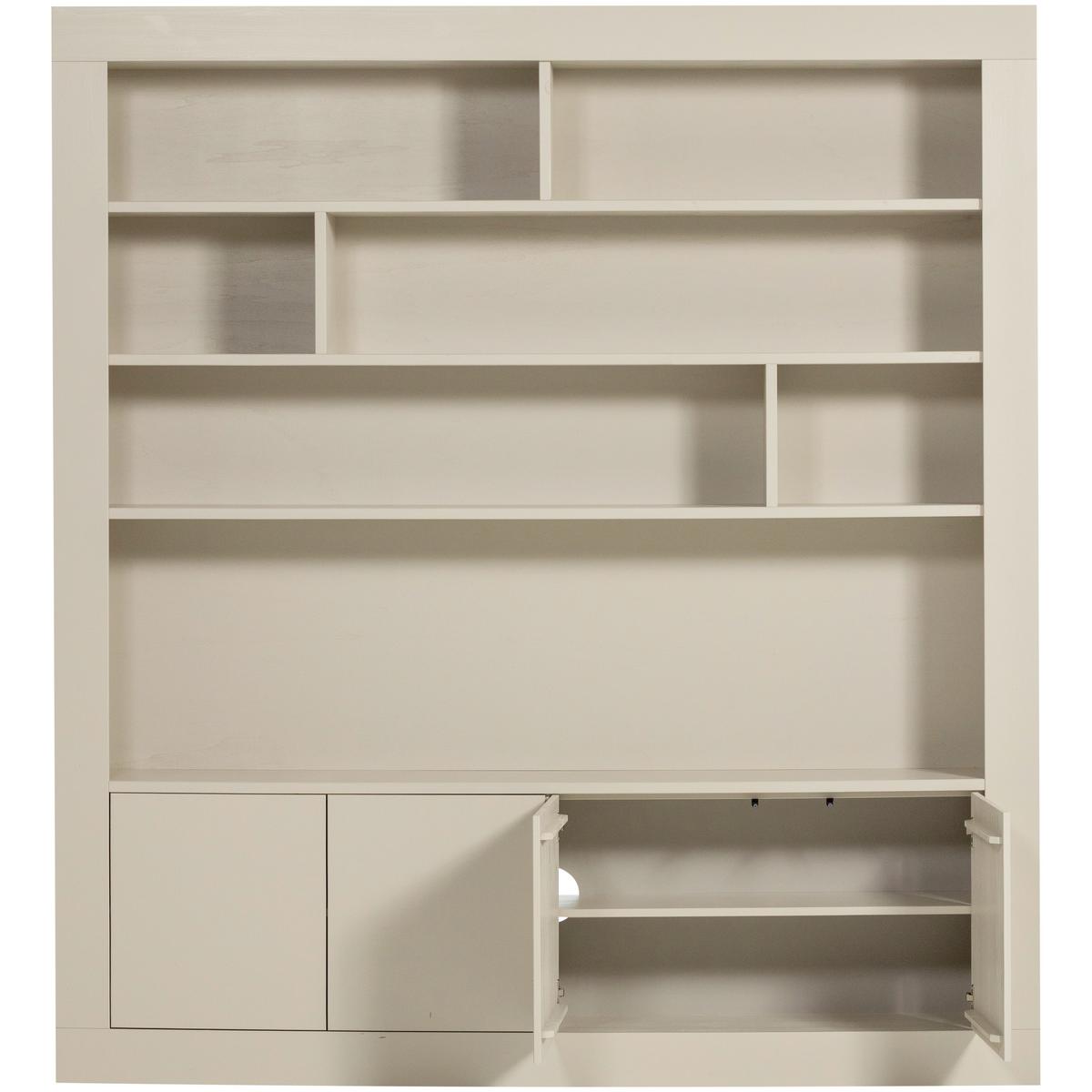 Regal Wallcover Grau - Grau, Design, Holz (210/229/31cm) - Livetastic