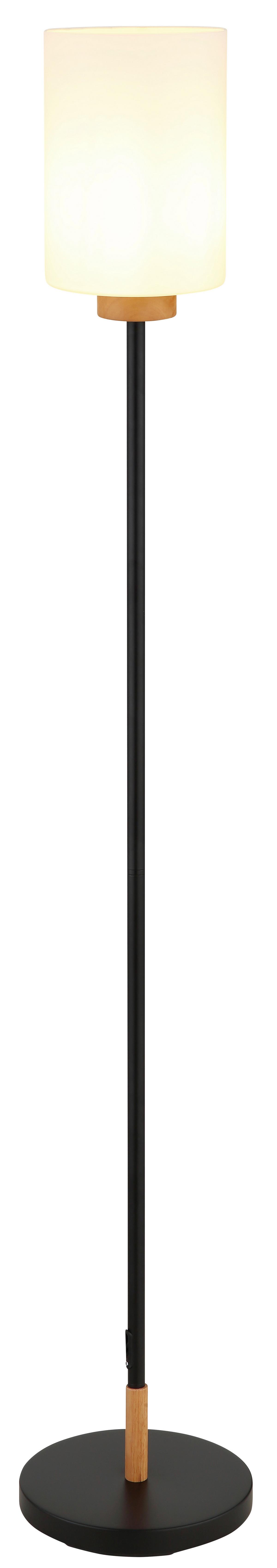 Svjetiljka Podna 15977s Rowena - bijela/boje hrasta, Design, staklo/drvo (25/150cm) - Globo
