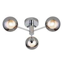 Mennyezeti Lámpa 60812-3sm Oscar - krómszínű, Design, üveg/fém (13,5/42/42cm)