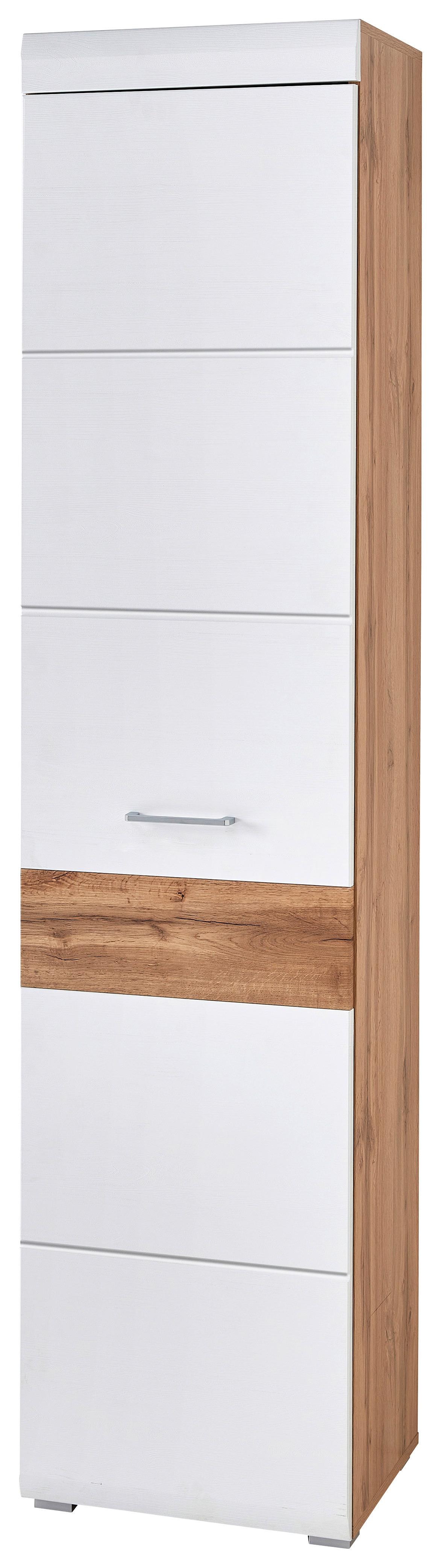 Garderobenschrank in Weiss/Eichefarben - Weiss/Eichefarben, Konventionell, Holzwerkstoff (46/200/40cm) - Mömax