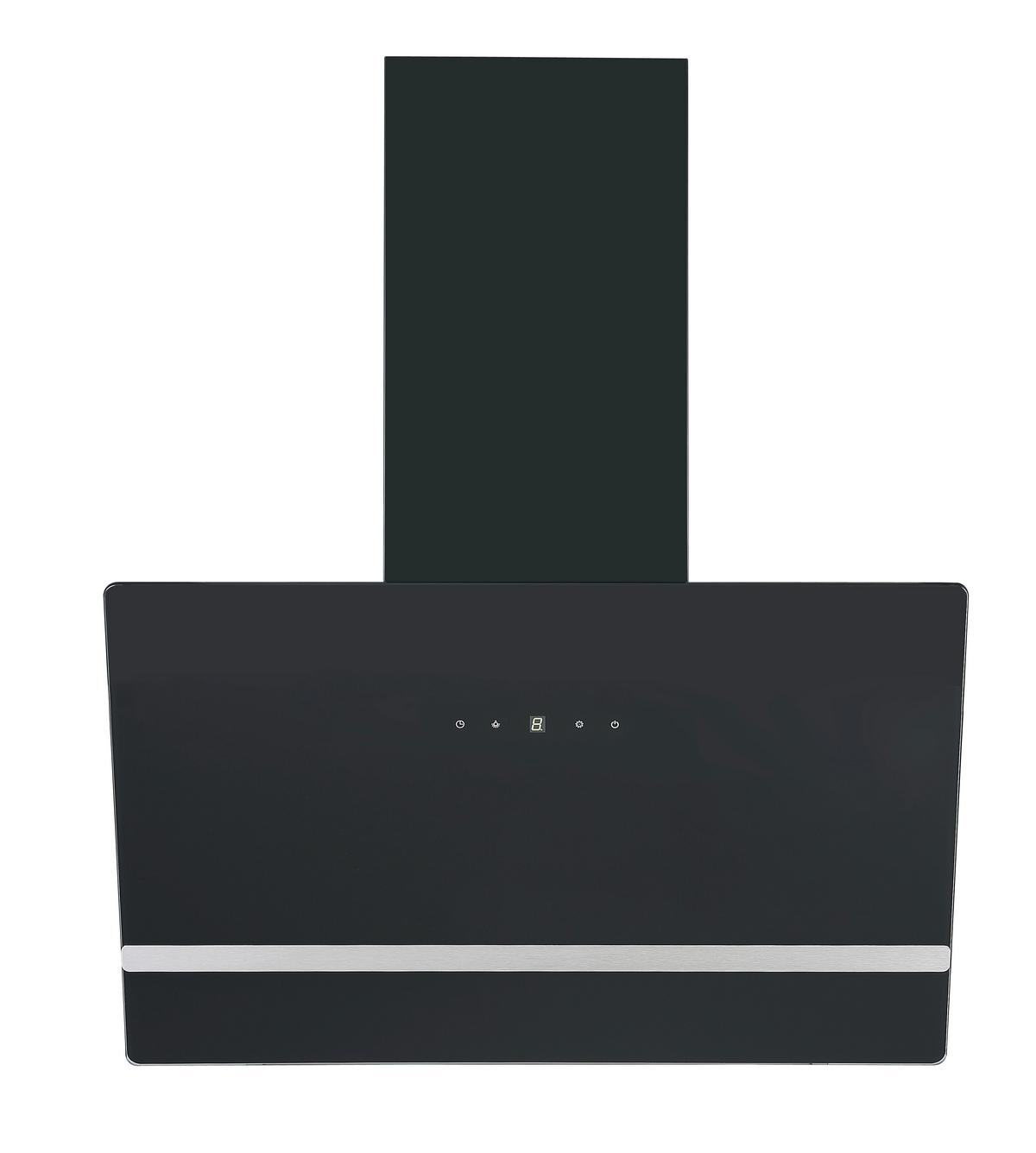Dunstabzugshaube S21-60ABTH Schwarz - Edelstahlfarben/Schwarz, Basics, Glas/Metall (60/111.60/29.6cm) - PKM