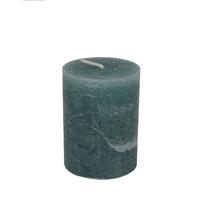 Stumpenkerze Lia Grau - Pastellblau, Modern (6.8/9cm) - Premium Living
