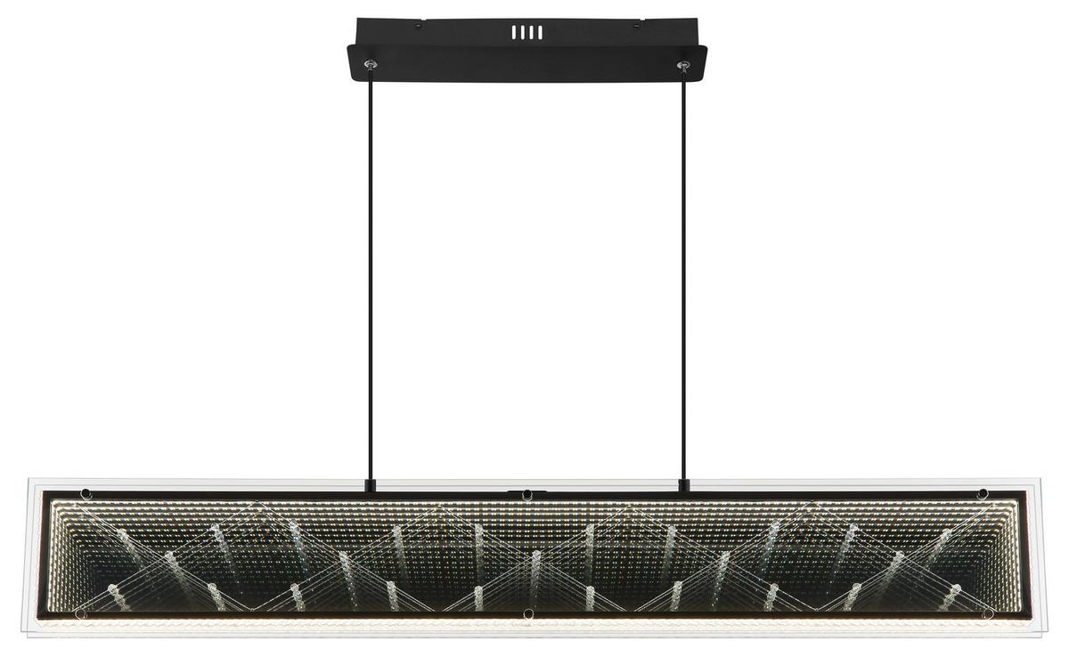 Led Viseća Svjetiljka Mirrora - prozirno/boje kroma, Design, staklo/metal (113/8/120cm) - Globo