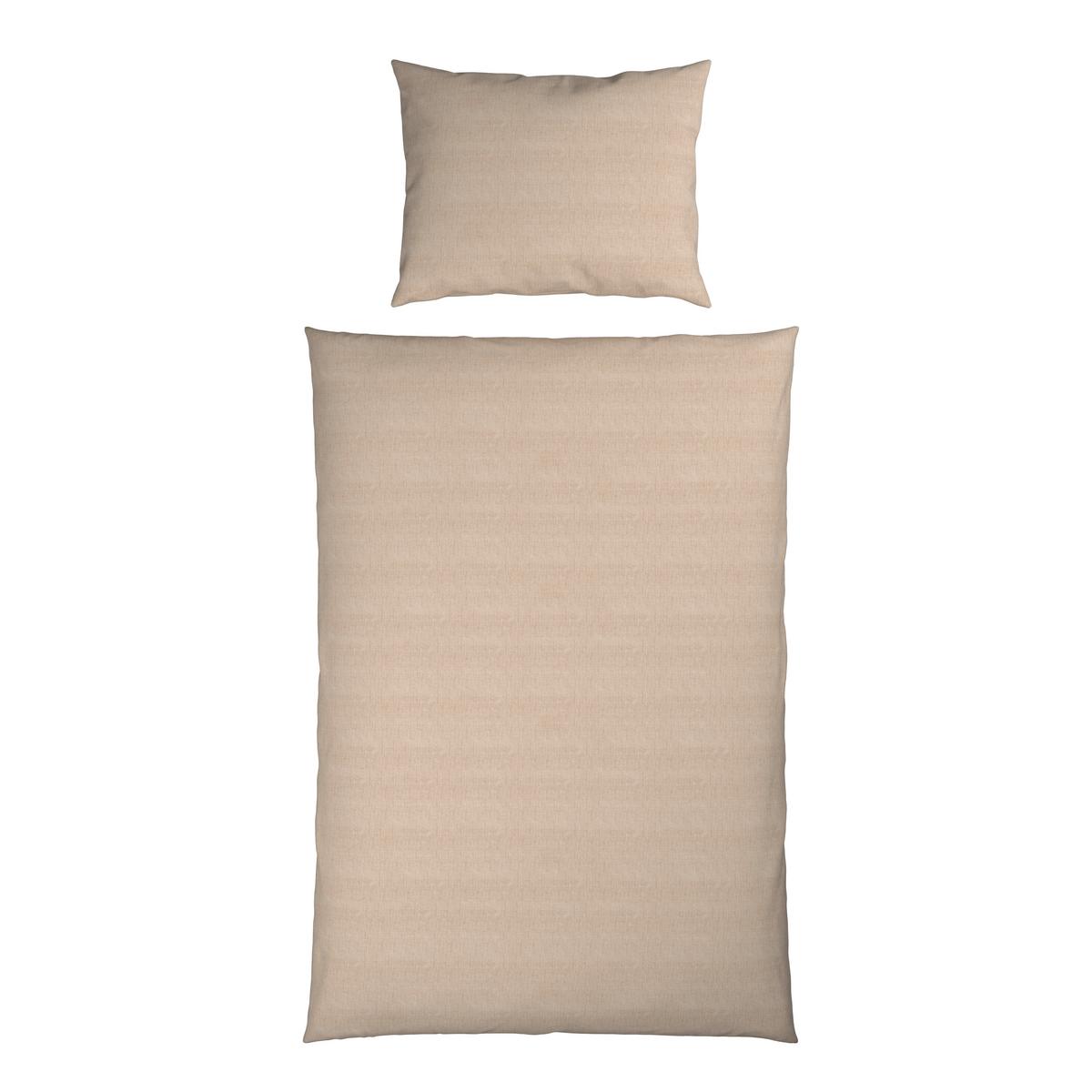 Lenjerie de pat Ty cca. 140x200/50x70 - bej, textil (200/140/0,1cm) - Mömax