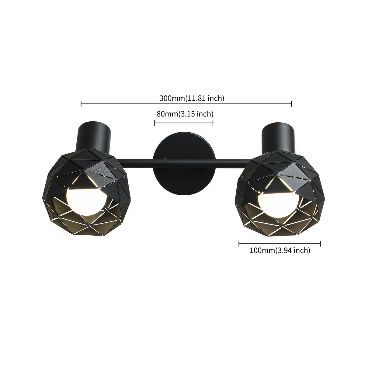 Strahler Lp-8069/2ws Bk Reus - Schwarz, Konventionell, Metall (17/30/10cm)